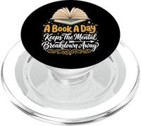 A Book A Day Keeps The Mental Breakdown Away Divertente PopSockets PopGrip per MagSafe