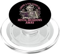 A Book A Day Keeps The Mental Breakdown Away Divertente PopSockets PopGrip per MagSafe