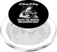 A Book A Day Keeps The Mental Breakdown Away Divertente PopSockets PopGrip per MagSafe