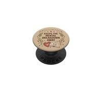 A Book A Day Keeps The Mental Breakdown Away Floral Bookish PopSockets PopGrip Adesivo