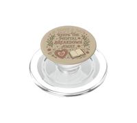 A Book A Day Keeps The Mental Breakdown Away Floral Bookish PopSockets PopGrip per MagSafe