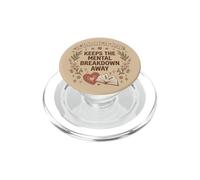 A Book A Day Keeps The Mental Breakdown Away Floral Bookish PopSockets PopGrip per MagSafe
