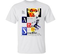 A Bout de Souffle Breathless Jean Luc Godard Jean Seberg New Wave Crew Neck Unisex Short Sleeve T-Shirt White XL