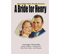 A Bride For Henry (DVD) Henry Mollison Warren Hull Anne Nagel Claudia Dell