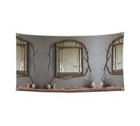 A broken mirror stampato Banner Hanging Flag - 177,8 x 88,9 cm - Festone per feste di Natale - 180 x 90 cm