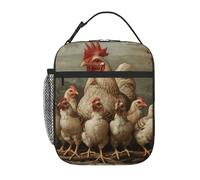 A Brood of Chickens - Borsa termica per il pranzo, per ufficio, lavoro, picnic, riutilizzabile, per adulti