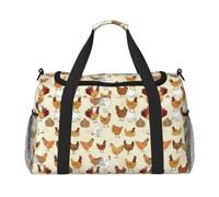 A Brood of Chickens Borsone da viaggio Weekend Borsa Weekender Pernottamento Carry On Borsa a mano Allenamento Sport Ospedale