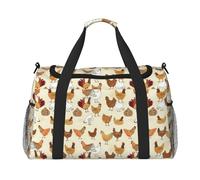 A Brood of Chickens Borsone da viaggio Weekend Borsa Weekender Pernottamento Carry On Borsa a mano Allenamento Sport Ospedale