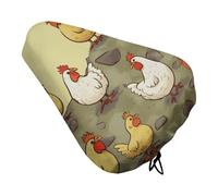 A Brood of Chickens - Coprisedile per bicicletta, extra morbido e confortevole, protezione da pioggia e sole, copertura resistente antipolvere per mountain bike da città