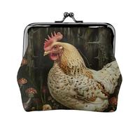 A Brood of Chickens - Portamonete da donna con chiusura a bacio, per monete, carte, piccoli oggetti