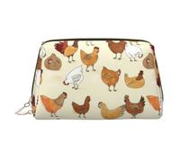 A Brood of Chickens - Trousse in pelle per cosmetici, organizer da viaggio per articoli da toeletta