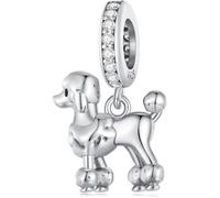 A-BSC797 - Ciondolo a forma di barboncino, in argento Sterling 925, adatto per braccialetti e collane Pandora, A-BSC797
