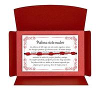 A BUENOS PRECIOS® - Bracciale sette nodi rosso originale - Contro il malocchio - Filo rosso protezione energia negativa - Amuleto per buona fortuna - Donna uomo bambini coppia amici (1 Bracciale),