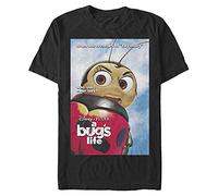 A Bug's Life Disney Pixar, Maglietta a Maniche Corte Organica con Poster Not A Lady T-Shirt, Nero, M Unisex-Adulto