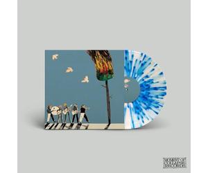 a burial at sea (clear with cyan splatter)