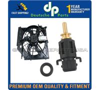 A/C Condensatore Ventola Motore + Sensore Temperatura Raffreddamento 2 per BMW