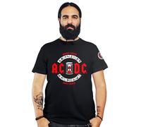 A.C./D.C. - avanti Cristo // Dopo Cristo - T-Shirt Uomo - Rock - Storia - AC DC - Maglietta a Manica Corta 100% Cotone Organico - XXXL