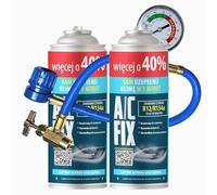 A/C FIX Sostituzione gas R134a 2 x 235 g + tubo per aria condizionata auto - per auto 1995-2016 - Refrigeratore per aria condizionata auto - Gas per climatizzatore auto