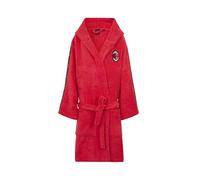 A.C. Milan - Accappatoio Rosso Milan con Logo per Bambini, Prodotto Ufficiale, Taglia 12/14 Anni