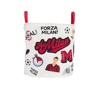 A.C. Milan - Contenitore, Prodotto Ufficiale, Bianco-Rosso, 0