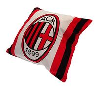 A.C. Milan Federa per Cuscino in Cotone 40x40 cm Bianco Rosso Nero