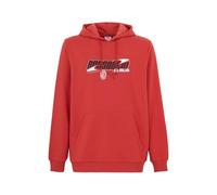 A.C. Milan - Felpa con Cappuccio FtblCulture, Felpa con Logo Puma, Prodotto Ufficiale, Adulto, Rosso, L