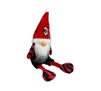 A.C. Milan, Gnomo Natalizio, Gnomo Decorazione Natalizia, Rosso e Nero, Altezza 41 cm, Prodotto Ufficiale Milan