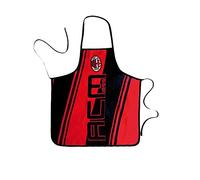 A.C. MILAN - Grembiule con pettorina - Apron with bib Rosso Nero - Red Black Unica - Unique