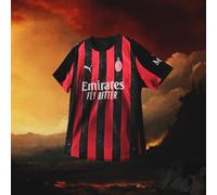 A.C. Milan - Maglia Gara Home, Stagione 2025/2026, Maglietta da Calcio, Prodotto Ufficiale, Bambino, 14 Anni