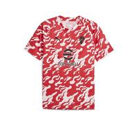 A.C. Milan - Maglia Prematch, Maglia Gara Pre-Partita, Stagione 2025/2026, Prodotto Ufficiale, Adulto, Bianco, L