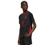 A.C. Milan - Maglia Training Bambino, Maglia Gara da Allenamento, Stagione 2025/2026, Prodotto Ufficiale, Bambino, Nero, 10 Anni