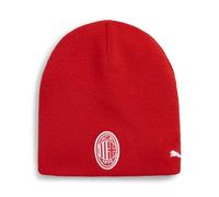 A.C. Milan Reversibile Invernale Berretto Caldo con Logo Ufficiale, Uomo o Donna, Rosso e Nero, Taglia Unica Unisex-Adulto