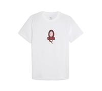 PUMA T-shirt AC Milan FtblCulture da uomo, Sport, Bianco/Rosso, S S