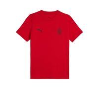 A.C. Milan - T-Shirt FtblESS Bambino, Maglietta con Logo Puma, Prodotto Ufficiale, Bambino, Rosso, 10 Anni