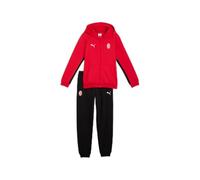 A.C. Milan Tuta Intera Kit Felpa con Cappuccio e Pantaloni Bambino, Set 2 Pezzi con Logo A.C. Milan e Puma, Prodotto Ufficiale, Bambino, Rosso, 5-6 Anni