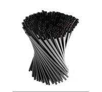 A.C.R Cannucce 21 cm in plastica Rigide e Riutilizzabili Colore Nero diametro 6,5-7 Lisce e Resistenti - Made in Italy - Eventi Feste Bevande e Cocktail (5000)