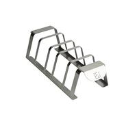 A CA MIA Supporto Costine BBQ e Cottura Verticale Professionale per T-Bones, Fiorentine, Ribs e Verdure. Griglia Barbecue Adatto a Tutti i Tipi di Barbecue a carbonella,Barbecue a Gas e Forno.