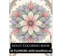 A Calm Adult Coloring Book with Simple Floral and Mandala Designs for Relaxation