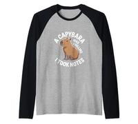 A Capybara Era Chilling. Ho preso Appunti Grafica Divertente per Bambini Maglia con Maniche Raglan