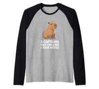 A Capybara Era Chilling. Ho preso Appunti Grafica Divertente per Bambini Maglia con Maniche Raglan