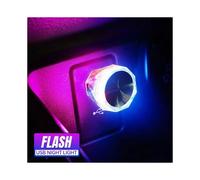 (A)Car USB Atmosphere Lamp Wireless Flash Colorful Lights Auto Decoration