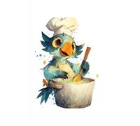 A cartoon bird: Work Notebook, Funny Office Gift for Women, Coworker, Boss, Secret Santa Gag Gift (Blank Lined Journal)