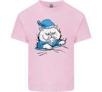 A Cat IN Bed Under The Duvet T-Shirt Ragazzi Ragazze