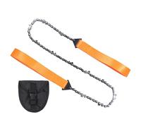 a catena manuale 103 cm - bidirezionale in acciaio per emergenza, caccia, trekking, campeggio, sopravvivenza, con trasporto resistente e pratico