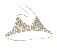a Catena Reggiseno di Lega Luminoso Bikini attraente Donne per Feste, ,