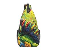 A Caterpillar In A Sunny Garden Borsa a tracolla da viaggio zaino da viaggio per uomo escursionismo zaino