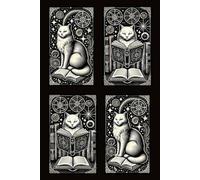 A Cat's Bookish Adventure: Reading Journal For the Love of Books, Planner Book to Track, Log and Review