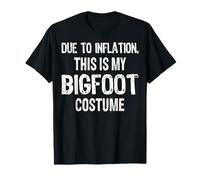 A Causa dell'inflazione Questo è Il Mio Costume da Bigfoot Spooky Halloween Maglietta