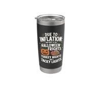 A causa dell'inflazione Questo è il mio Halloween Ringraziamento Natale Bicchiere termico in acciaio inox doppia parete