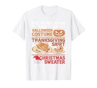 A Causa dell'inflazione Questo è Il Mio Halloween Ringraziamento Natale Maglietta con Stampa Grafica Economica, Uomo, Bianco, XL